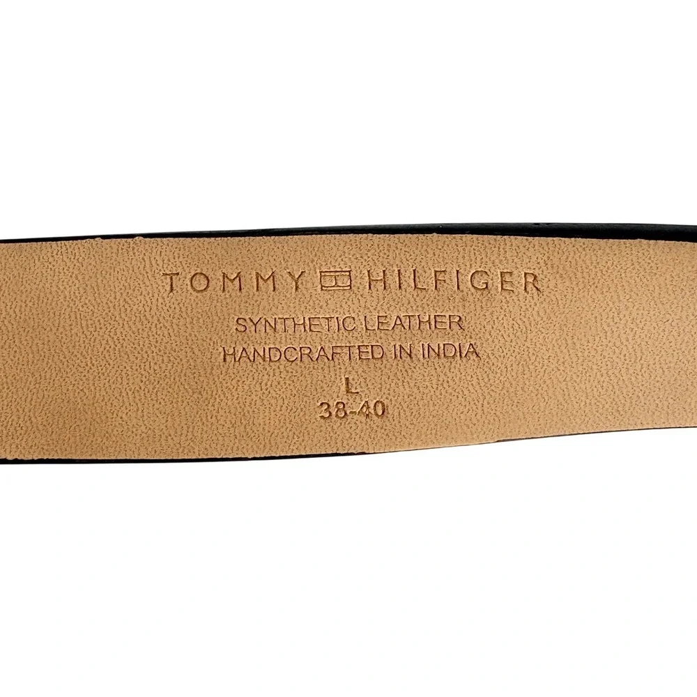 Tommy Hilfiger Tommy Jeans Logo‎ Belt Mens Large L 38-40 Brown Streetwear Y2K